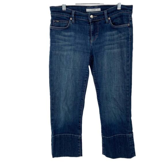 Joe's Jeans Socialite Kicker Capri Jeans Size 29 Stretch Denim Distressed - Picture 1 of 13